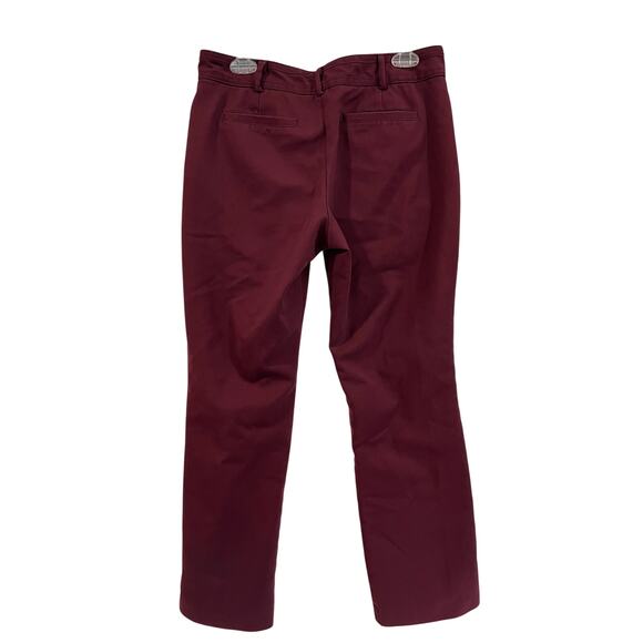 7th Avenue Design Studio Pants Sz 10 Wine Purple Business Casual Stretch - Picture 2 of 8